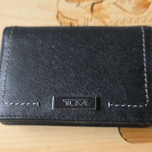 Tumi Black Leather Card Holder